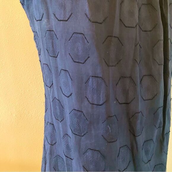 Apostrophe Womens Cotton Dress Geometic Pattern Puff  Short Sleeves SZ 2 NWT - Picture 10 of 12